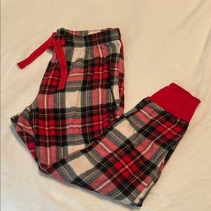 Old Navy Red and Black Plaid Pajama Pants